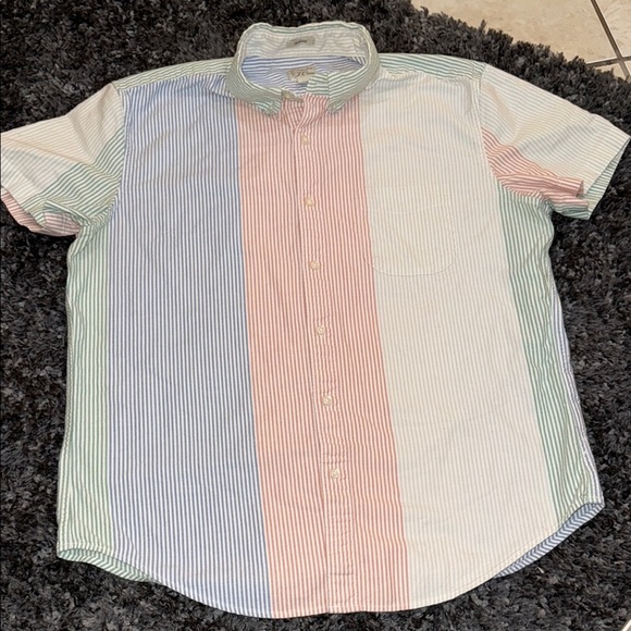 J. Crew Blue and Green Casual Button Down Shirt - Picture 1 of 2